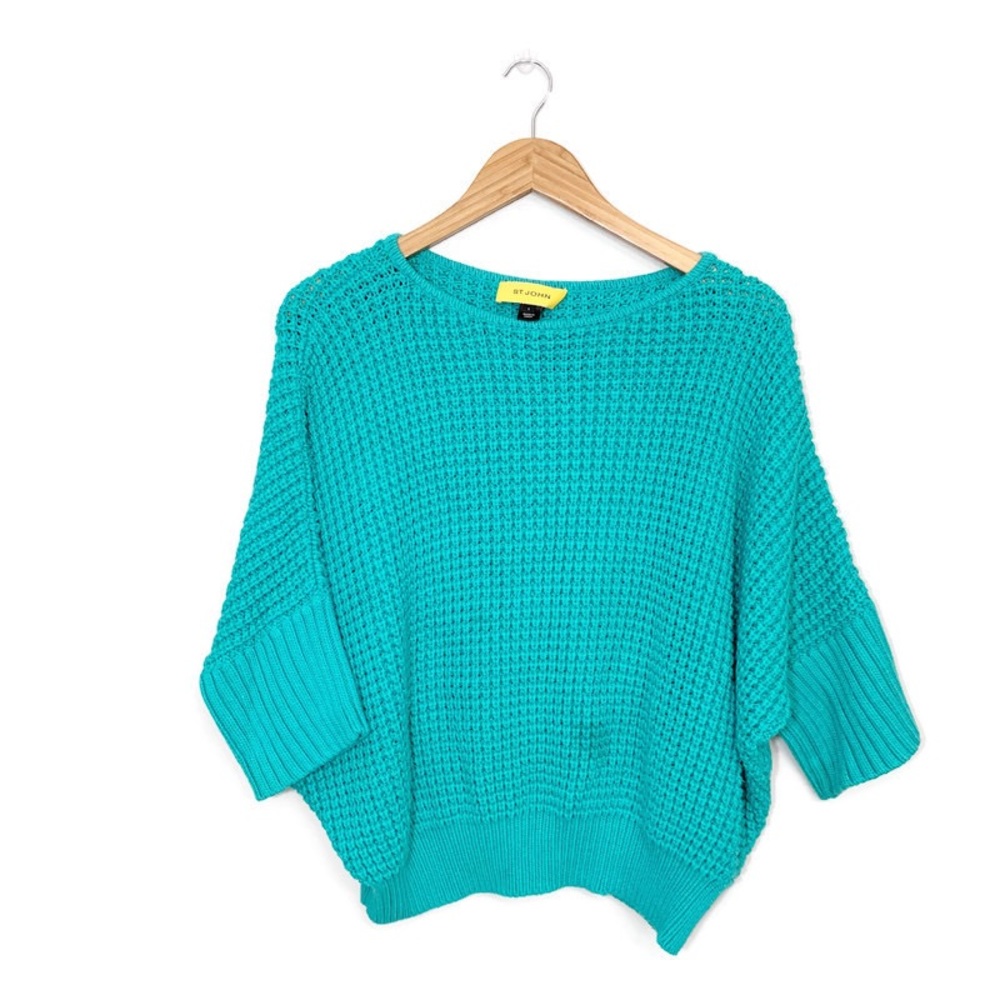 St John Dolman Sleeved Chunky Knit Sweater Size L